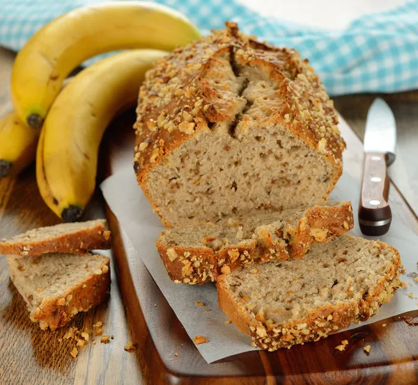 Pão de banana — Fotografia de Stock