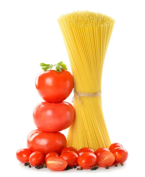 Tomates et pâtes alimentaires — Photo