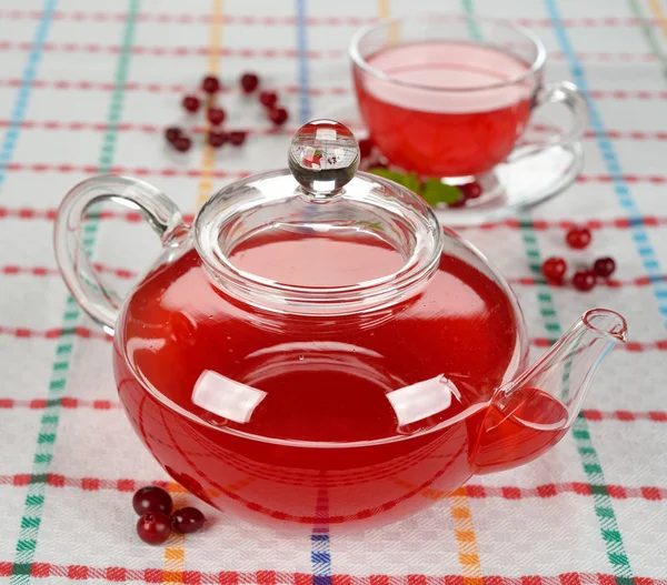 Cranberry tea — Stock Photo, Image