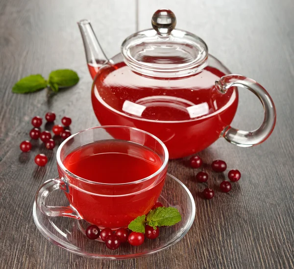 Cranberry tea — Stock Photo, Image