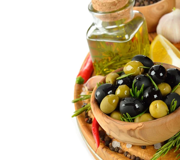 Olive con rosmarino — Foto Stock