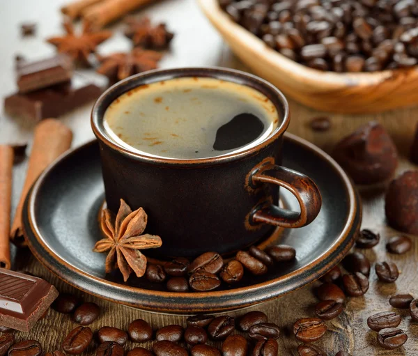 Καφέ, σοκολάτα και μπαχαρικά — Φωτογραφία Αρχείου