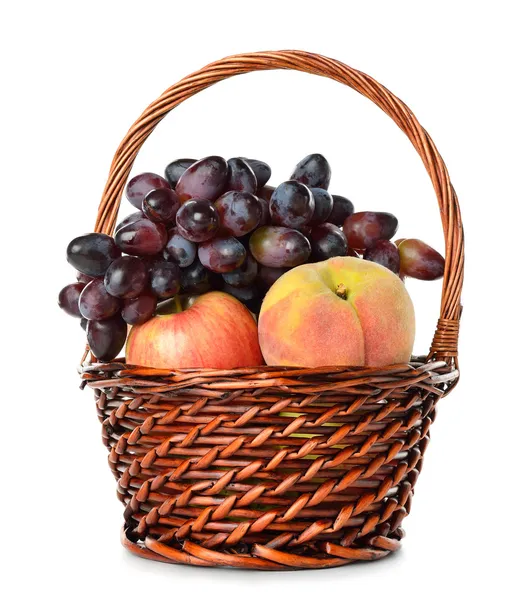 Fruits in a basket — Stock Photo, Image