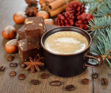 kahve ve çikolata fudge