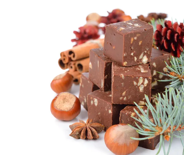 Fudge de chocolate — Fotografia de Stock