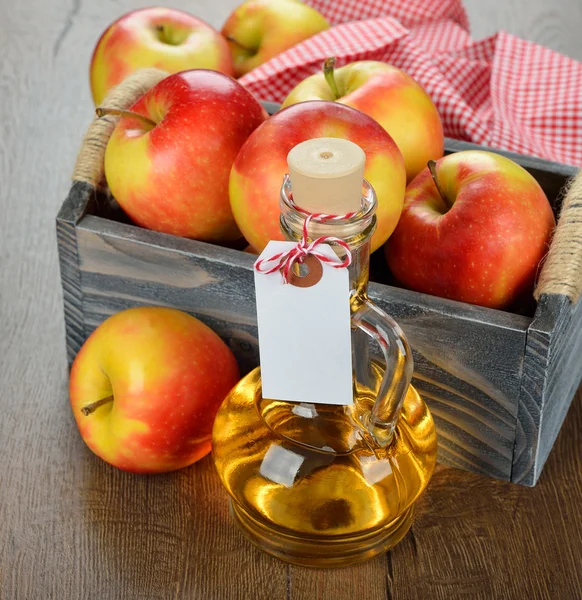 Vinagre de maçã — Fotografia de Stock