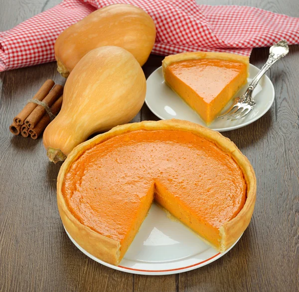 Pumpkin pie — Stock Photo, Image