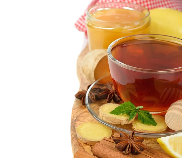 Tea with ginger — Stock Photo, Image