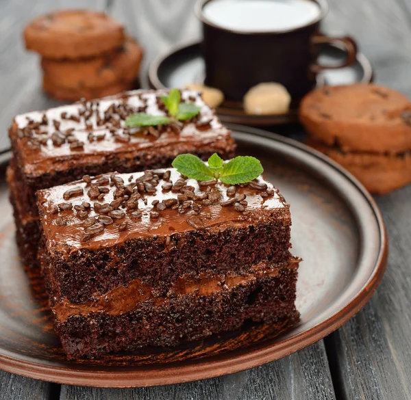 Csokoládés sütemények — Stock Fotó