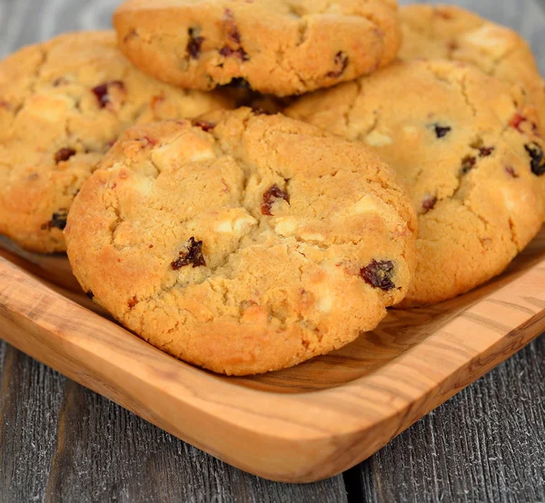 Kekse mit Preiselbeeren — Stockfoto