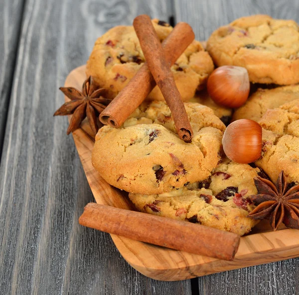 Cookies with cranberries — Stock Photo, Image