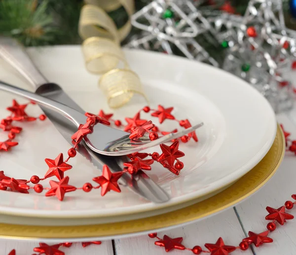 Christmas cutlery — Stock Photo, Image