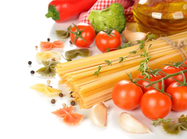 Těstoviny a zelenina — Stock fotografie