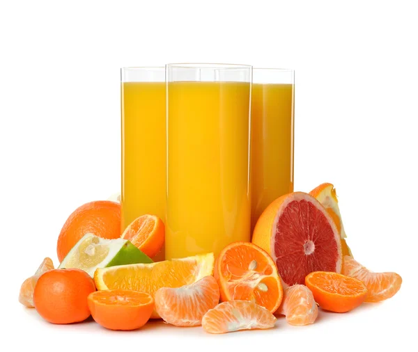 Orange juice with citrus — Stock Photo, Image