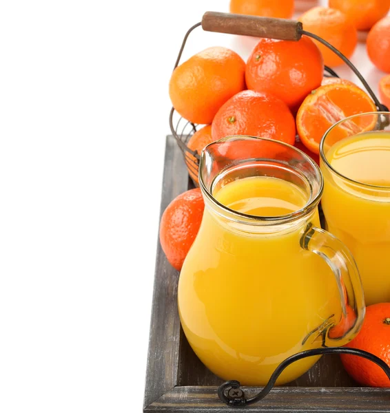 Färsk tangerine juice — Stockfoto