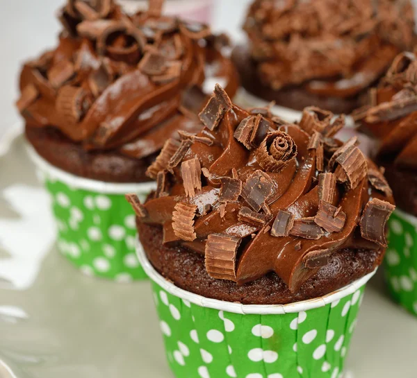 Chocolate cupcakes — Stock Photo, Image