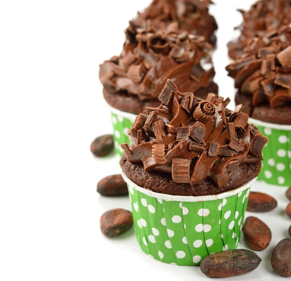 Schokoladen-Cupcakes — Stockfoto