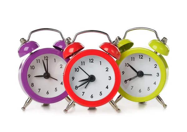 Coloridos relojes de alarma —  Fotos de Stock