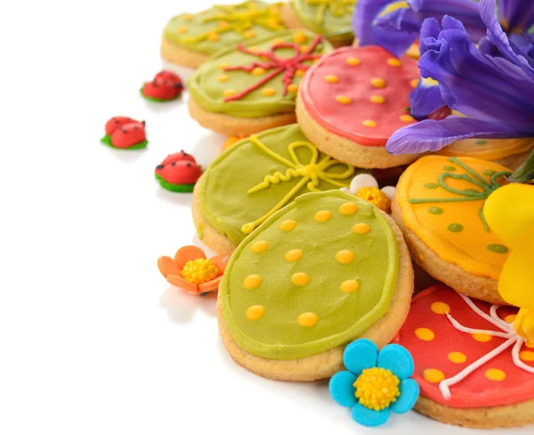 Easter cookies decorated with icing — Stock Photo, Image