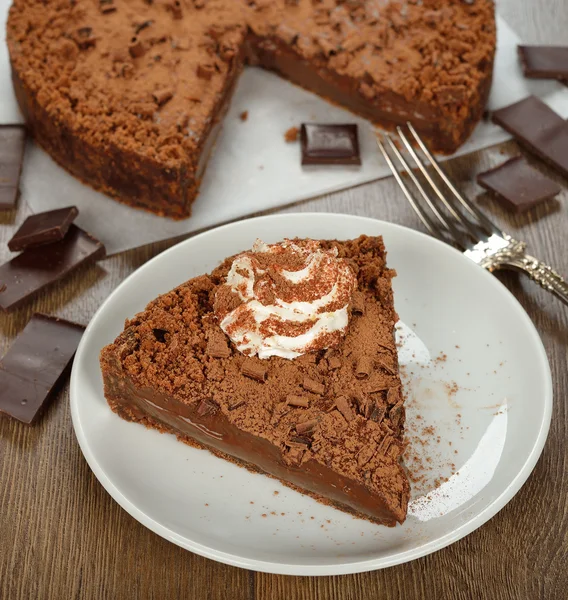 Шоколадний пиріг — стокове фото