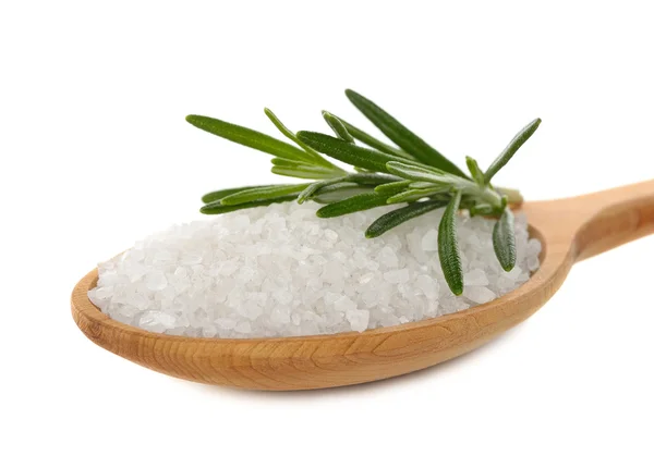 Salt and rosemary — Stock Photo, Image