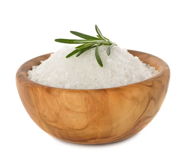 Salt and rosemary — Stock Photo, Image