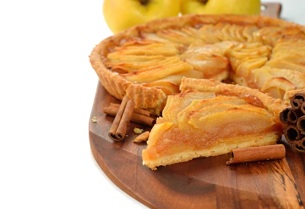 French apple tart — Stock Photo, Image