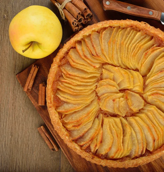 French apple tart — Stock Photo, Image