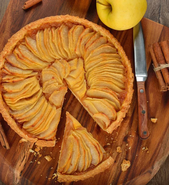 French apple tart — Stock Photo, Image