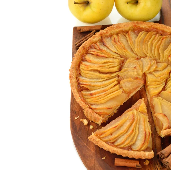 French apple tart — Stock Photo, Image