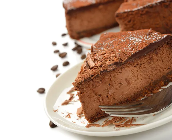 Chocolade cheesecake — Stockfoto