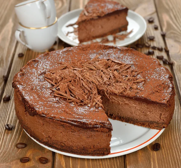 Choklad cheesecake — Stockfoto