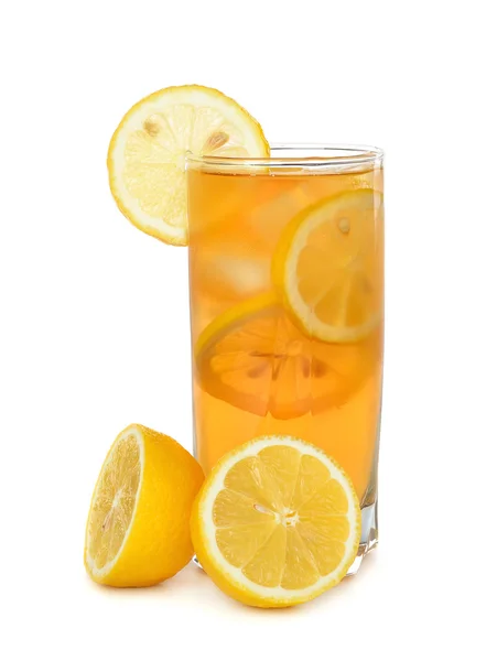 用柠檬冰的茶 — 图库照片