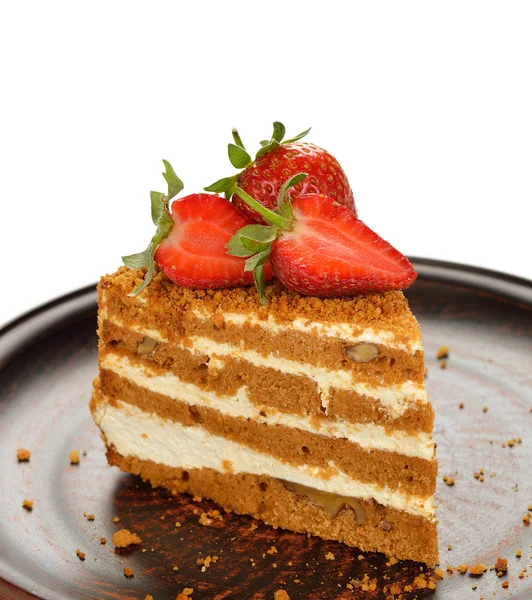 Ciasto z truskawkami — Zdjęcie stockowe
