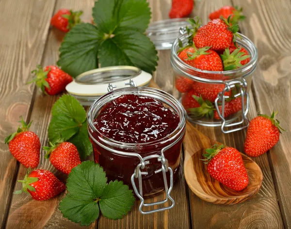 Strawberry jam — Stock Photo, Image