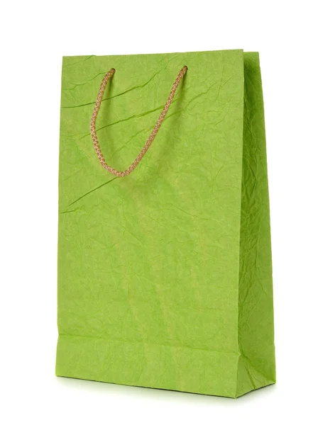 녹색 종이 봉지 — 스톡 사진