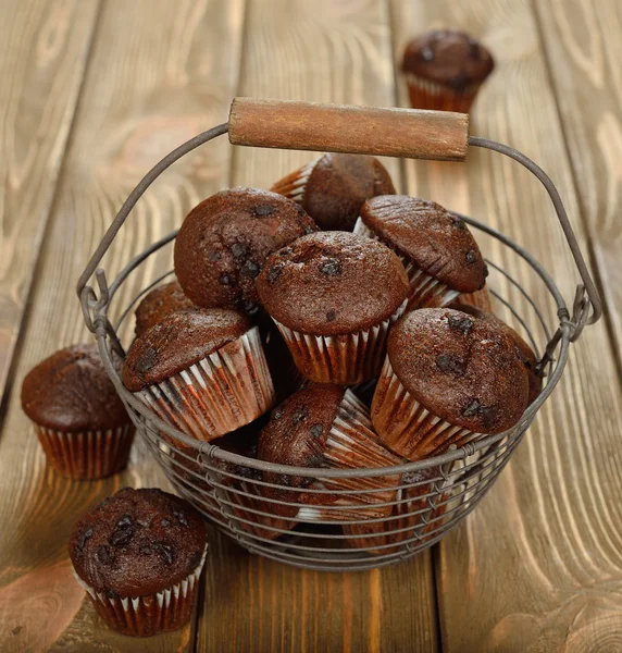 Suklaa cupcakes — kuvapankkivalokuva