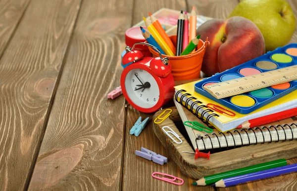 Notebooks and pencils — Stock Photo, Image