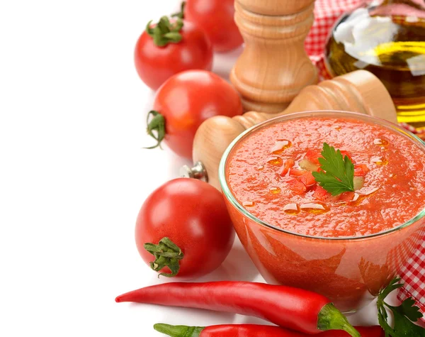 Minestra Gazpacho — Foto Stock