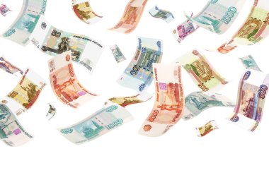 Düşen ruble (ile boşaltmak izole)
