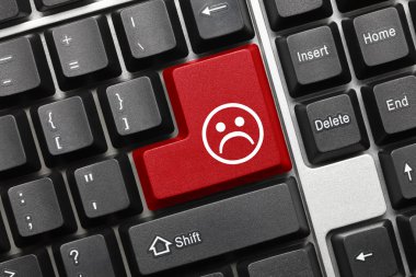 Kavramsal klavye - kötü ruh (kırmızı tuşa)