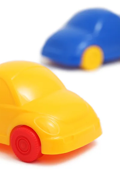 Dos coches de juguete (aislado ) —  Fotos de Stock