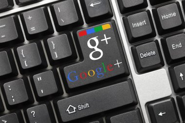 Kavramsal klavye - Google + (ile logo)