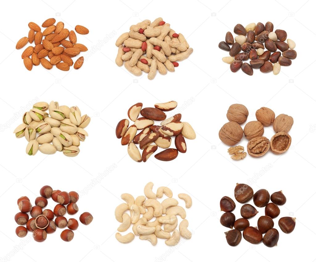 Stacks of nuts collection