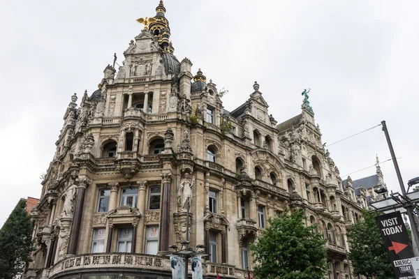 Antwerpen België Sep 2016 Spijkerwinkel Armani Antwerpen België Meir Europa — Stockfoto