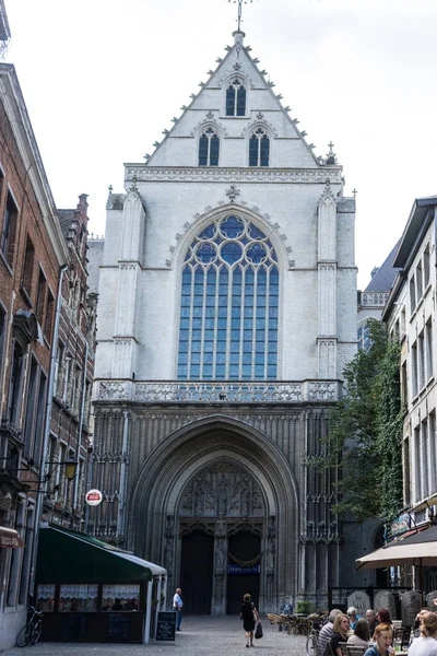 Antwerp Belgium Sep 2016 Decorated Cathedral Our Lady Antwerp Belgium — стокове фото