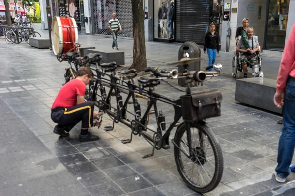 Antwerpen Belgien September 2016 Der Mehrpersonenradweg Antwerpen Belgien Europa — Stockfoto