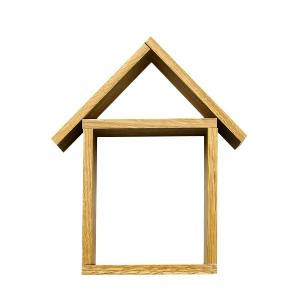 Casa de bloques de madera —  Fotos de Stock