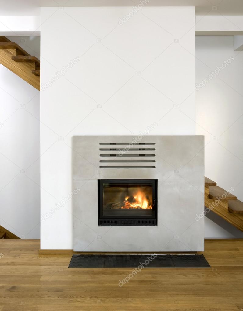 Fire place in living room