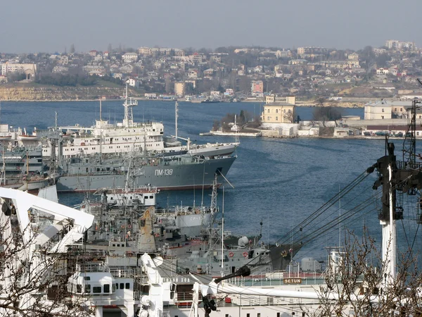 Sevastopol-bugten, Krim - Stock-foto